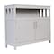Flash Furniture Mayfield 40in. Buffet and Sideboard w/Double Door Storage Cabinet and Open Storage Shelf in Gray NAN-F-HY-B23108-GRY-GG - alternate 8